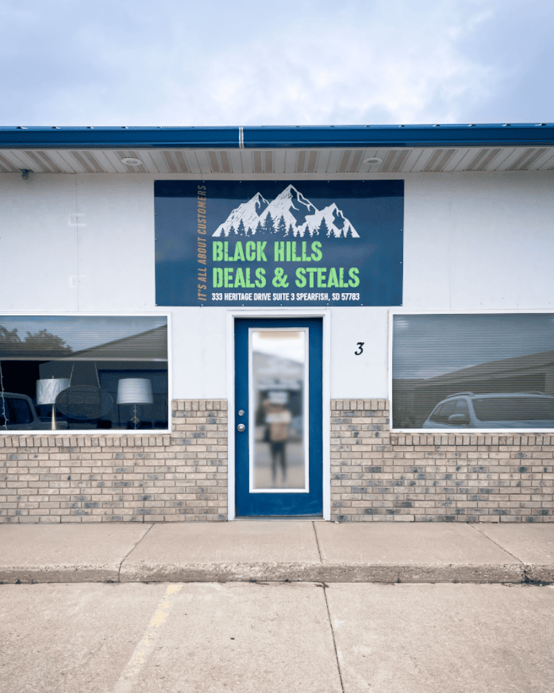 Black Hills Deals and Steals Storefront Facade in Spearfish